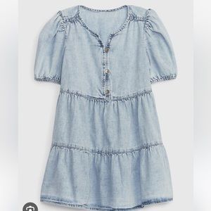 Gap Toddler Girl Tiered Denim Dress with Washwell Size 5T NWT